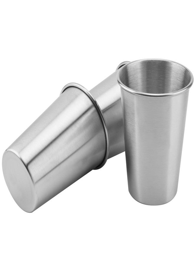 HOIGON 16 Pack Stainless Steel Cups, 12oz Shatterproof Metal Drinking Cups, Unbreakable Stackable Stainless Steel Tumblers for Travel, Camping, Outdoor Activities - Image 4